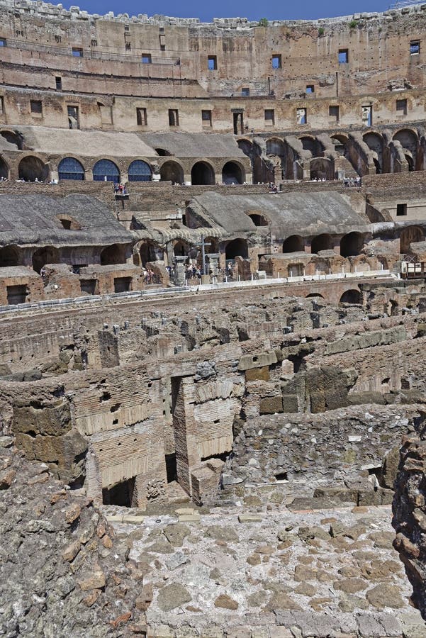 Image taken of detail of ancient Roman coliseum in rome, italy. Image taken of detail of ancient Roman coliseum in rome, italy