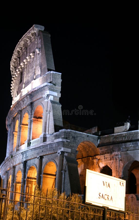 Coliseum by night