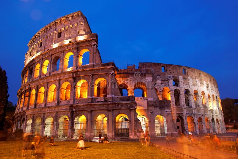 Coliseum in Rome by night, Italy