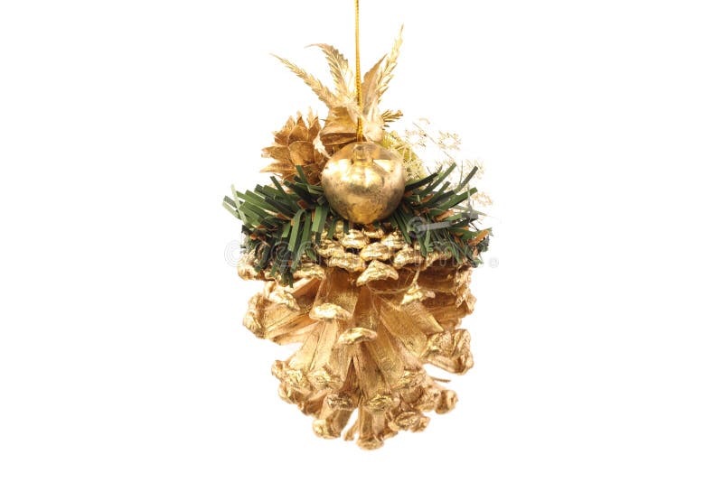 Colisão do ouro do Natal imagens de stock royalty free