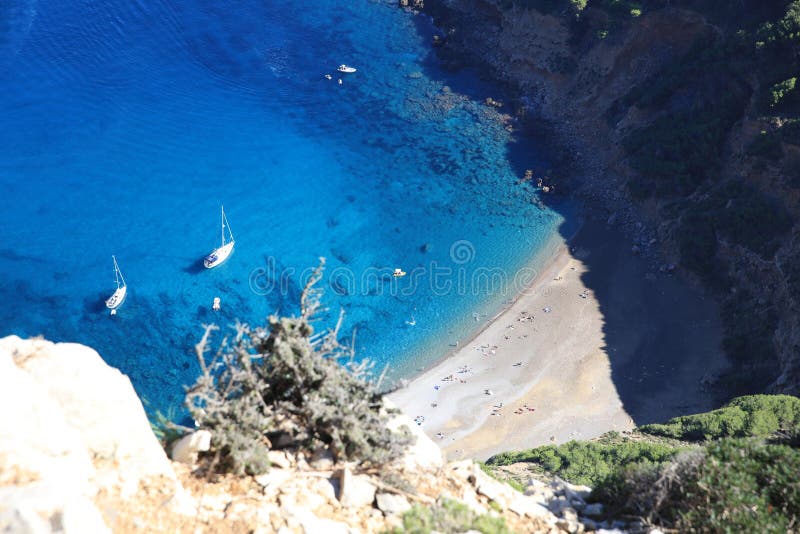 Coll Baix Beach op Majorca stock afbeeldingen Coll Baix Beach op Majorca stock afbeeldingen