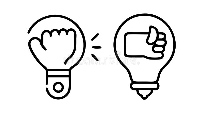 Collaborative Idea Icon Vector for Shared Innovation and Teamwork, vector design Generative AI royalty free illustration