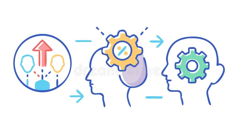 Collaborative Innovation: Brainstorming Ideas Knowledge Exchange, vector design Generative AI vector illustration