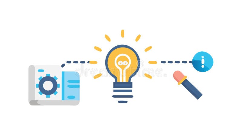 Collaborative innovation process: Ideation and strategic development, vector design Generative AI stock illustration