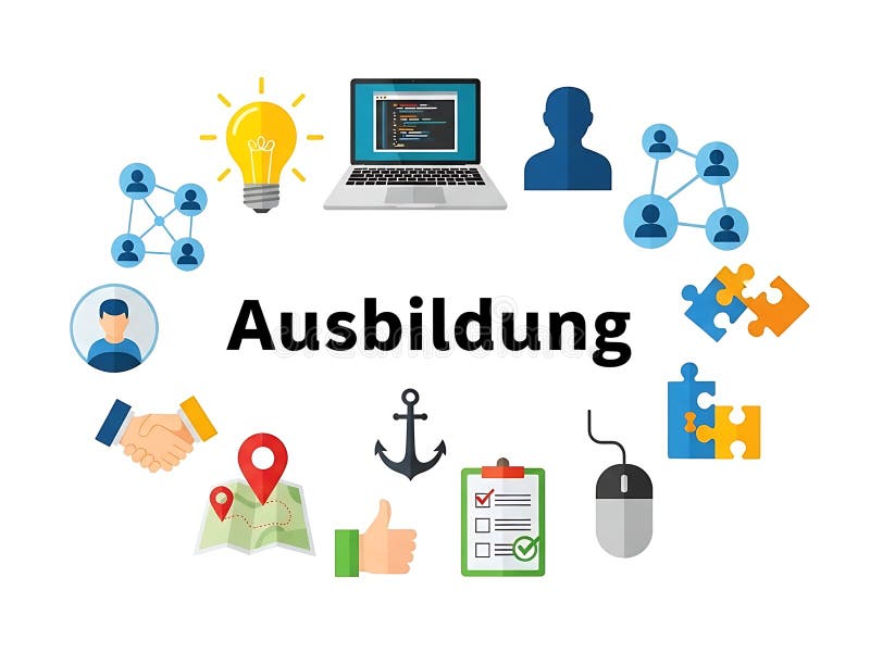 Collaborative innovation process stock illustration