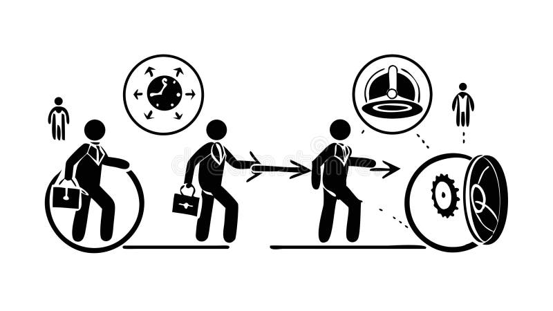 Collaborative Innovation Teamwork, Strategic Partnership, vector design Generative AI stock illustration