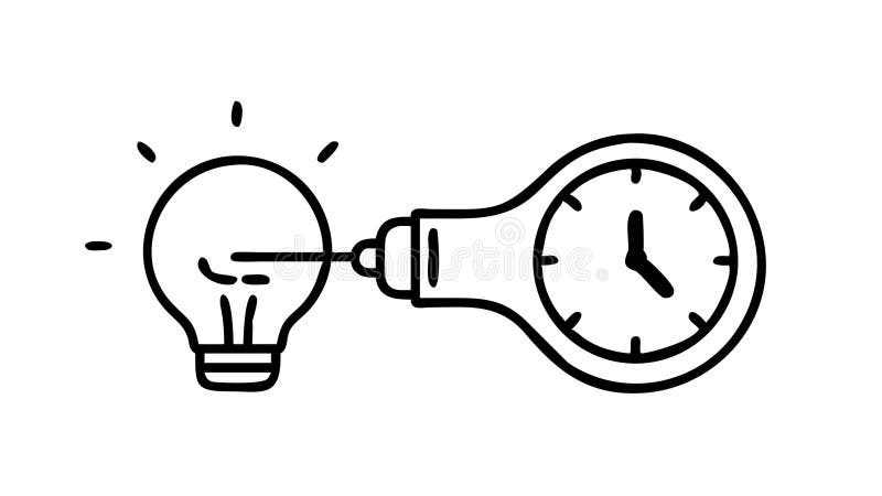 Collaborative Time Idea Icon Vector for Efficient Brainstorming, vector design Generative AI vector illustration