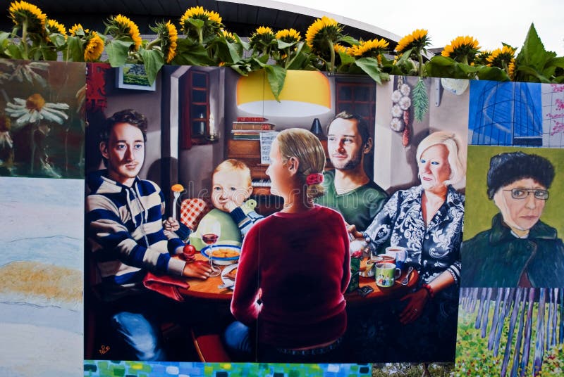 Collage av Van Gogh Fan Art royaltyfri bild Collage av Van Gogh Fan Art royaltyfri bild
