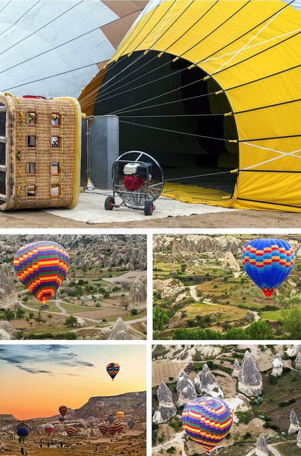 Turkiet Luftballong Som Flyger Cappadocia Fotografering ...