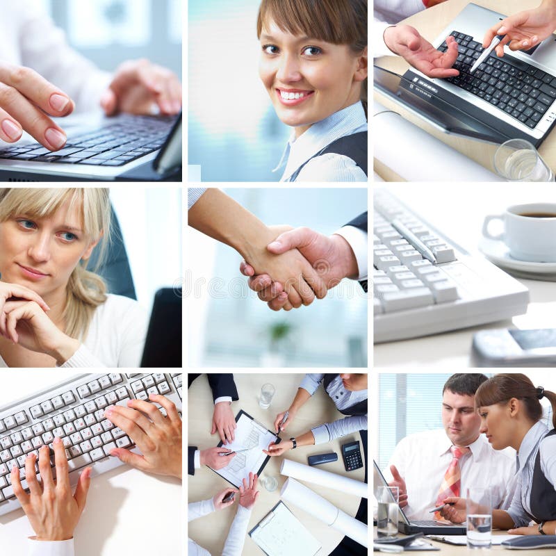 Collage d'affaires Collage d'affaires