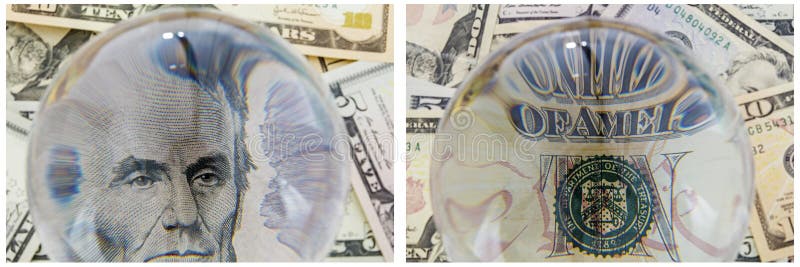 Collage d'argent liquide d'argent de portrait du Président Lincoln illustration stock Collage d'argent liquide d'argent de portrait du Président Lincoln illustration stock
