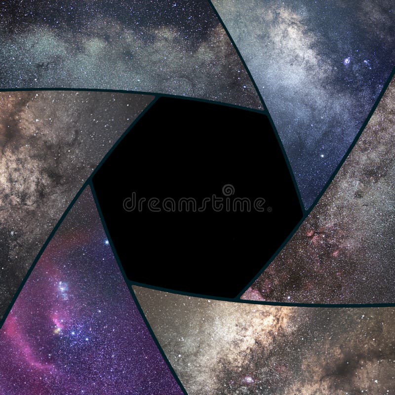 Collage d'Astrophotography Univers de collage de volet Astronomie d'espace