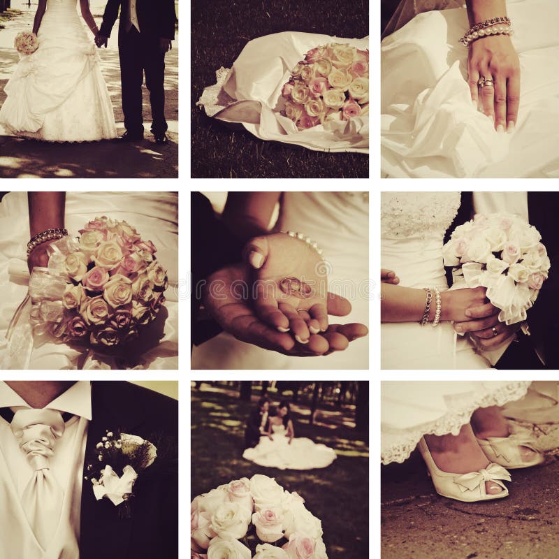 Collage de la boda