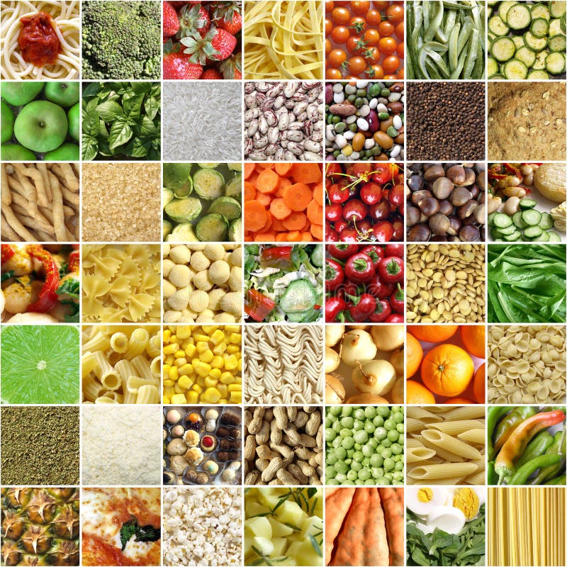 Collage de nourriture photo stock Collage de nourriture photo stock