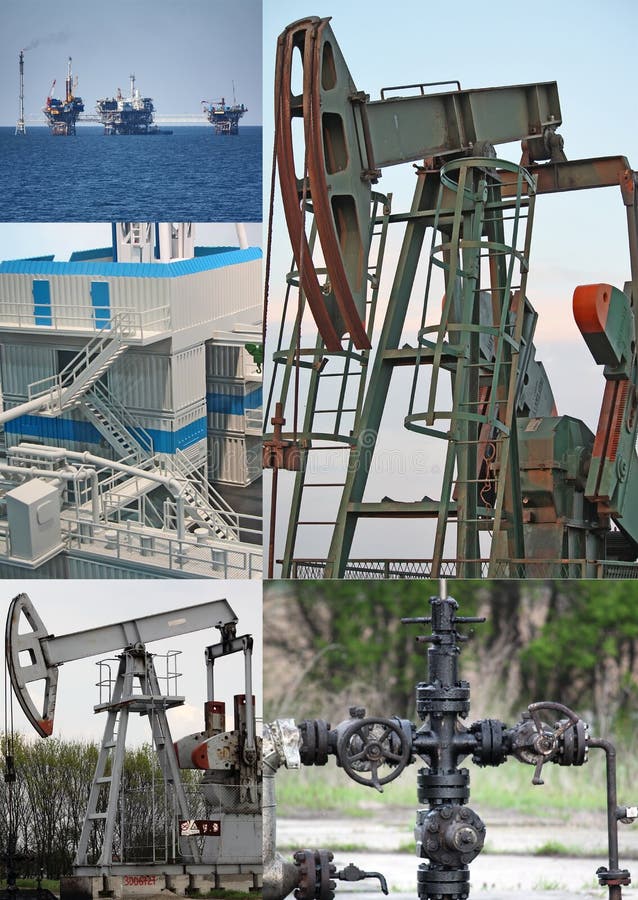 Collage dei pozzi di petrolio