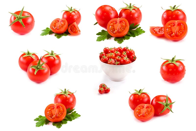 Collage del pomodoro immagine stock libera da diritti Collage del pomodoro immagine stock libera da diritti
