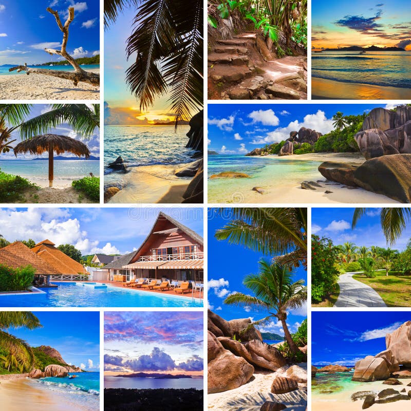 Collage of summer beach images - nature and travel background (my photos). Collage of summer beach images - nature and travel background (my photos)