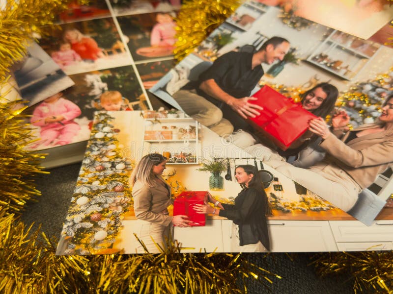 Collage des enfants photo d'hiver. Noël. Photo de haute qualité photos libres de droits