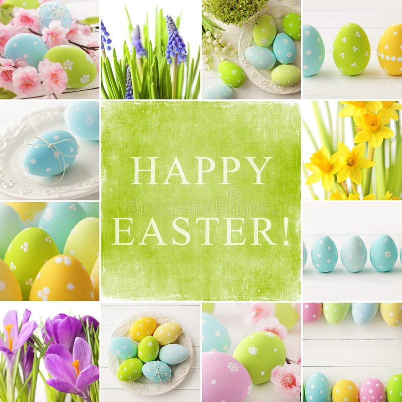 Collage di Pasqua immagini stock