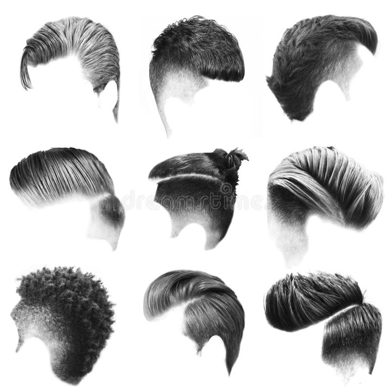 Collage of Different Men S Hair Style with Black Hair Color on White Background Stock Illustration - Illustration of head, element: 177551976 Collage of Different Men S Hair Style with Black Hair Color on White Background Stock Illustration - Illustration of head, element: 177551976
