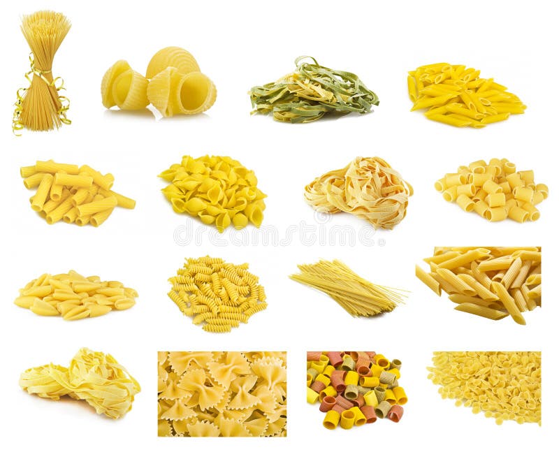 Collage of Italian pasta stock photography Collage of Italian pasta stock photography