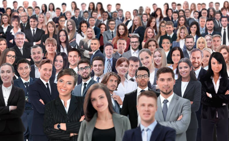 Collage of a large group of face royalty free stock images