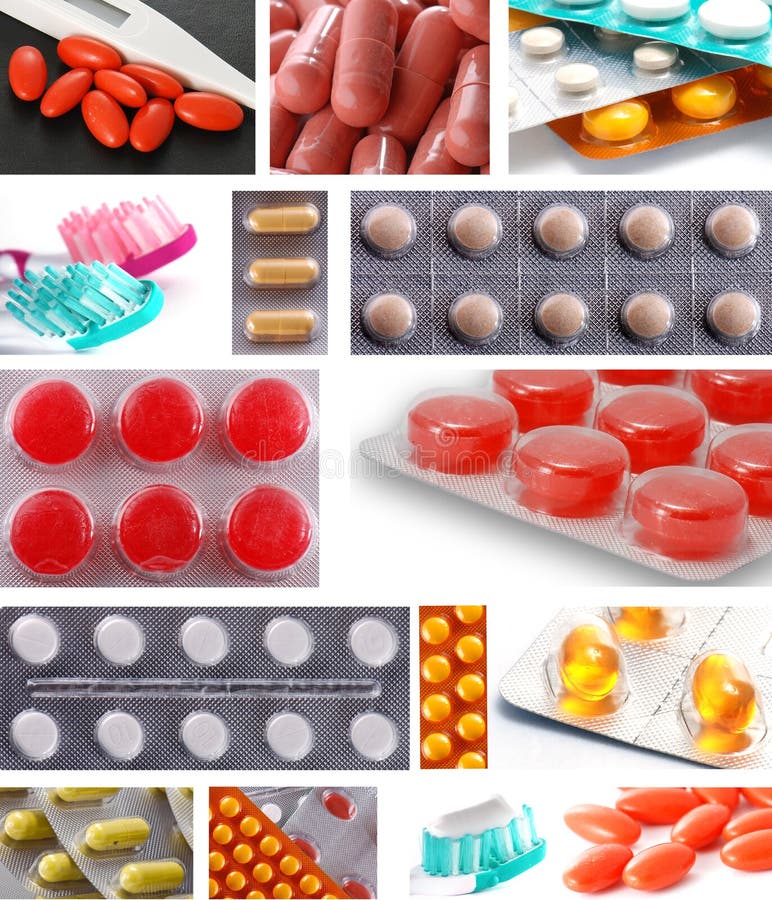 Collage of medicines