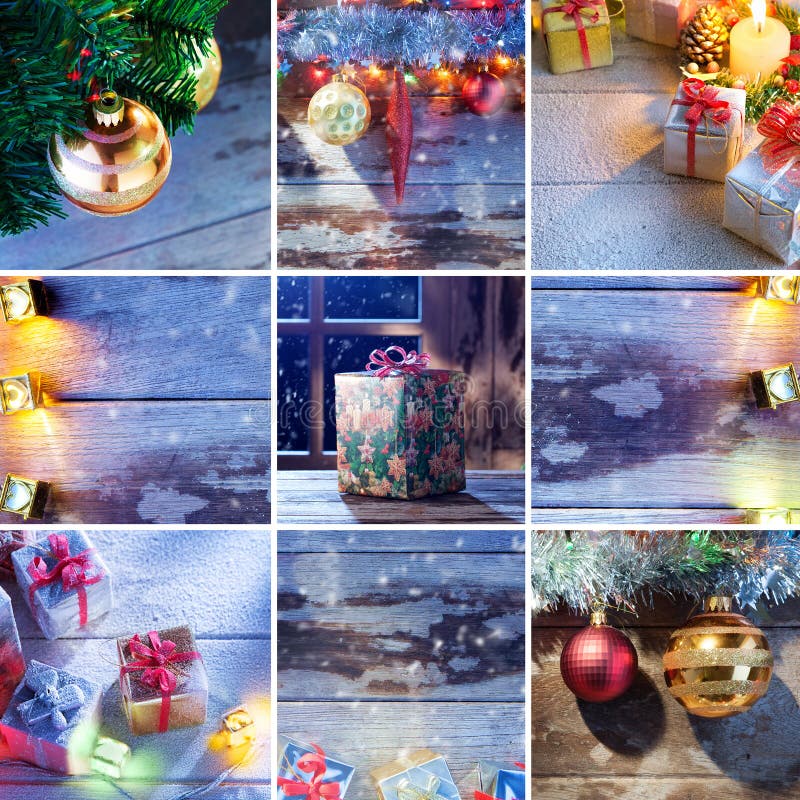 Collage new year stock photo. Image of happynewyear, snow - 80732118