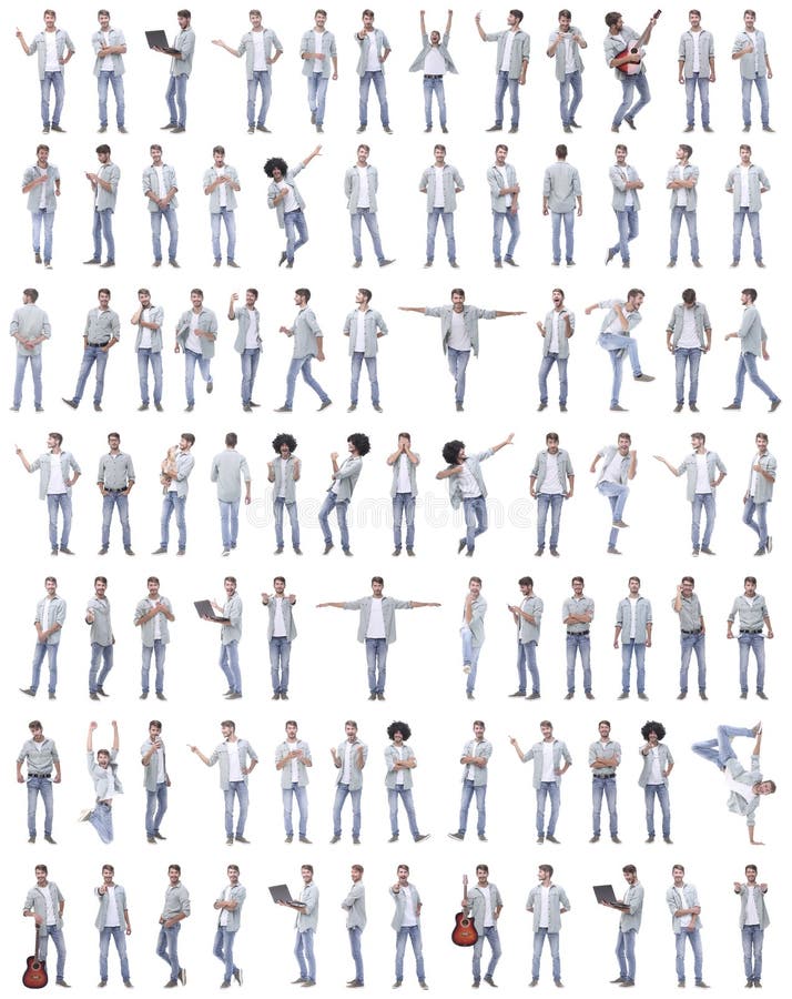 Collage of photos of modern stylish guy stock image Collage of photos of modern stylish guy stock image