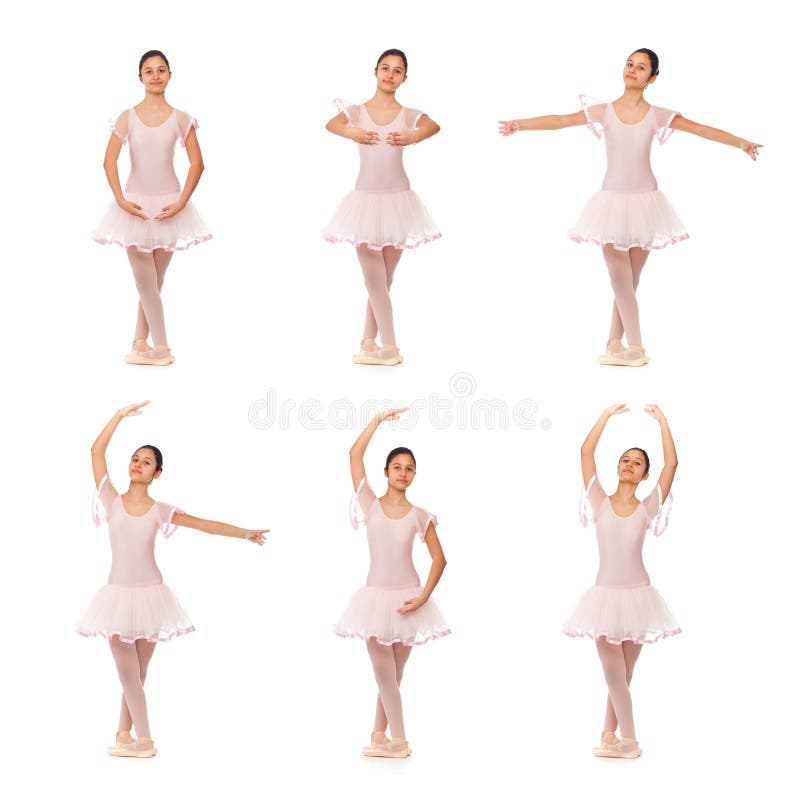Young classical ballet dancer woman in dance class. Beautiful graceful  ballerina practice ballet positions in blue tutu skirt near large window in  whi Stock Photo - Alamy
