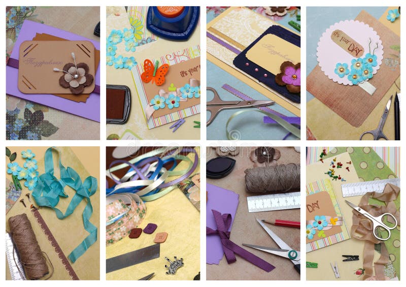 Collage scrapbook stock photo. Image of beautiful, pink 39259576