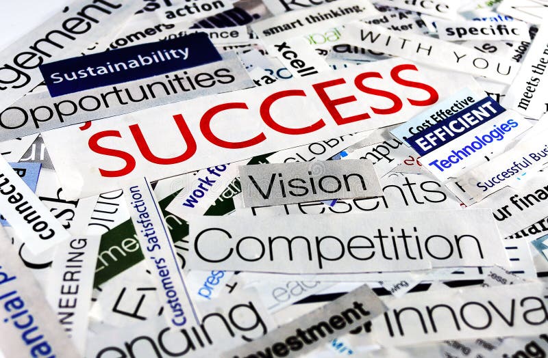 Collage success royalty free stock photo
