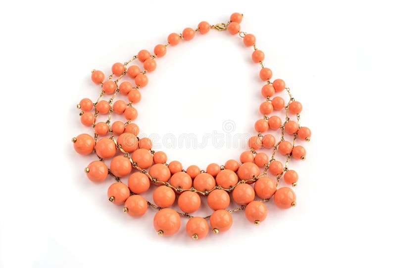 Collana alla moda per le giovani donne fotografie stock libere da diritti Collana alla moda per le giovani donne fotografie stock libere da diritti