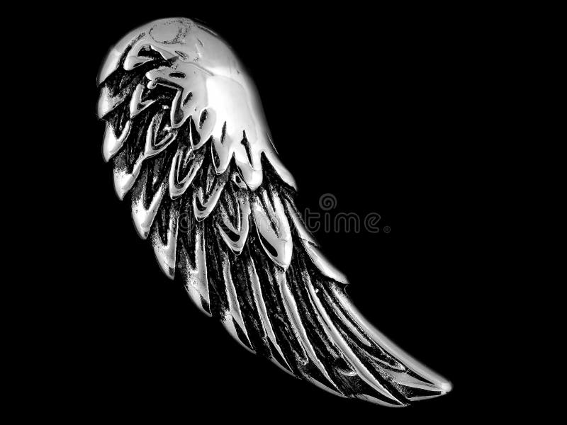 Collana Angel Wing del pendente immagine stock libera da diritti Collana Angel Wing del pendente immagine stock libera da diritti