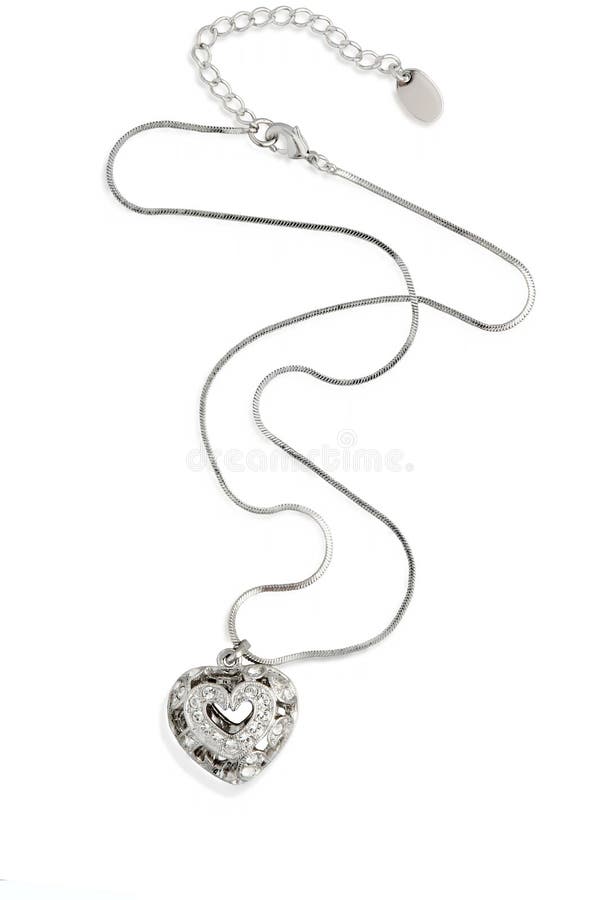 Collana del cuore immagine stock libera da diritti Collana del cuore immagine stock libera da diritti