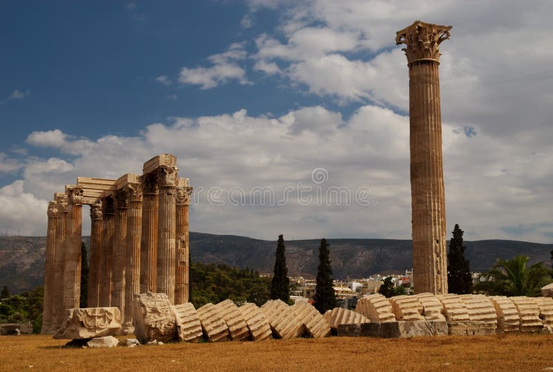 Collapsed Column, Athens, Greece