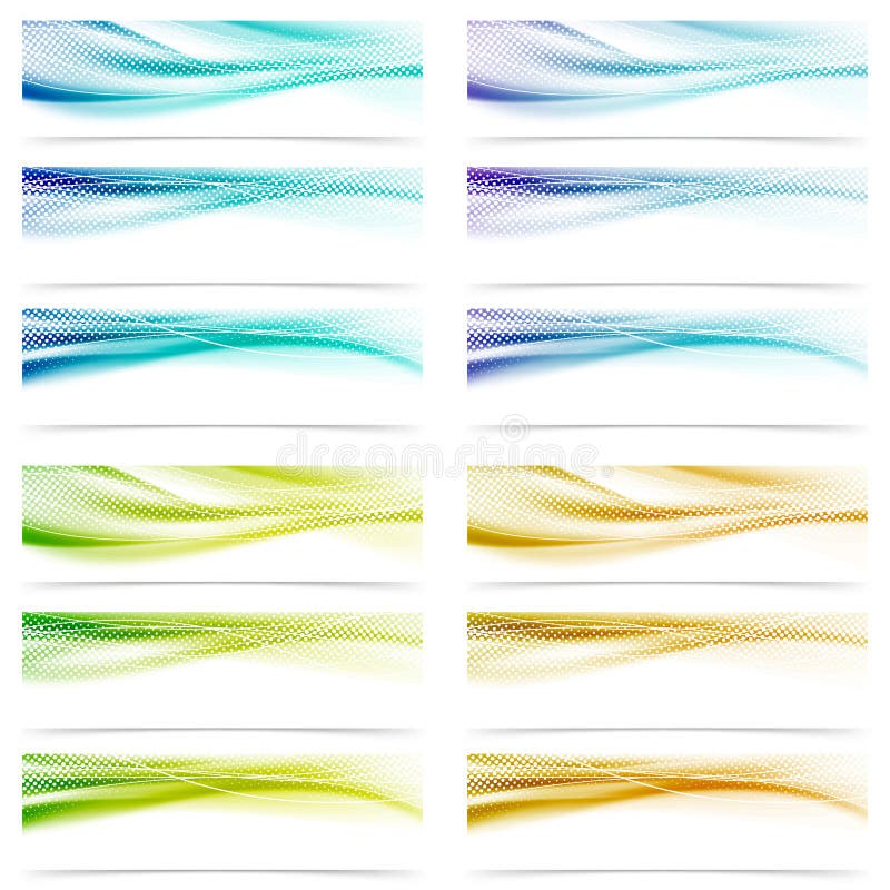 Colle abstrato futurista liso do encabeçamento da onda do swoosh moderno do cetim ilustração stock Colle abstrato futurista liso do encabeçamento da onda do swoosh moderno do cetim ilustração stock