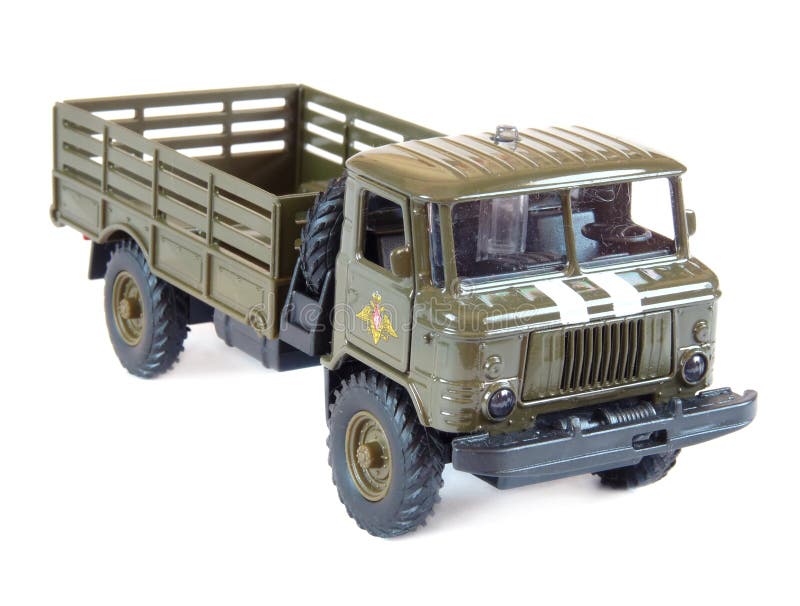 Collectible Model Russian GAZ-66, isolated