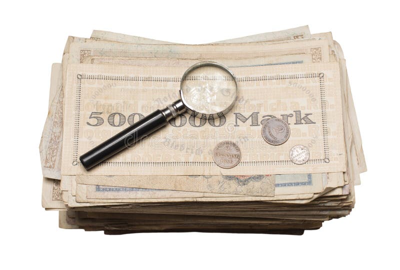 Collectibles Coins Banknotes Awards Stock Photo Image of collection