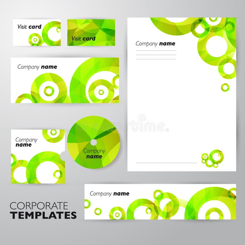 Collectief identiteits bedrijfs vastgesteld ontwerp Samenvatting stock illustratie Collectief identiteits bedrijfs vastgesteld ontwerp Samenvatting stock illustratie