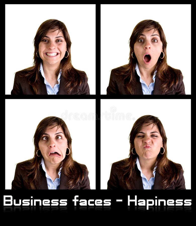 Collection of 4 businesswoman portraits