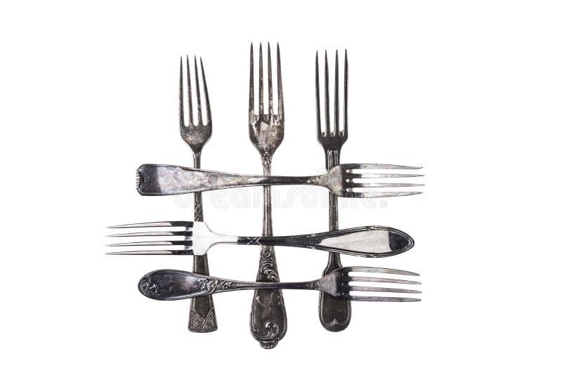 Antique forks at close up stock photo. Image of domestic 19102192