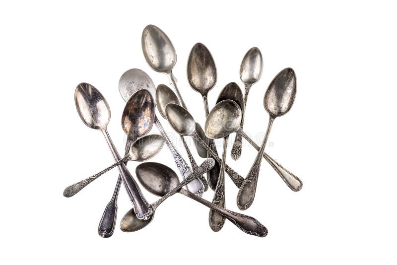 Collection of Antique Teaspoons Stock Photo Image of collection, antiquity 66739692