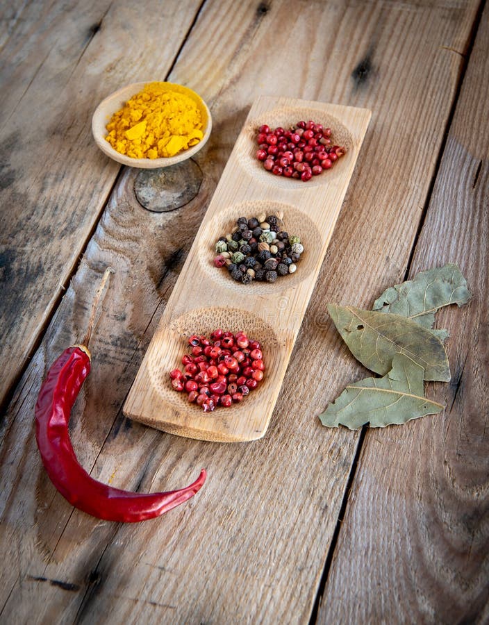 Aromatic Herbal Spices and Red Pepper for Flavouring and Seasoning