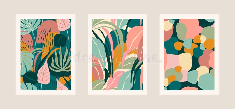 Abstract A4 Print Illustration Color Art Poster Design Color
