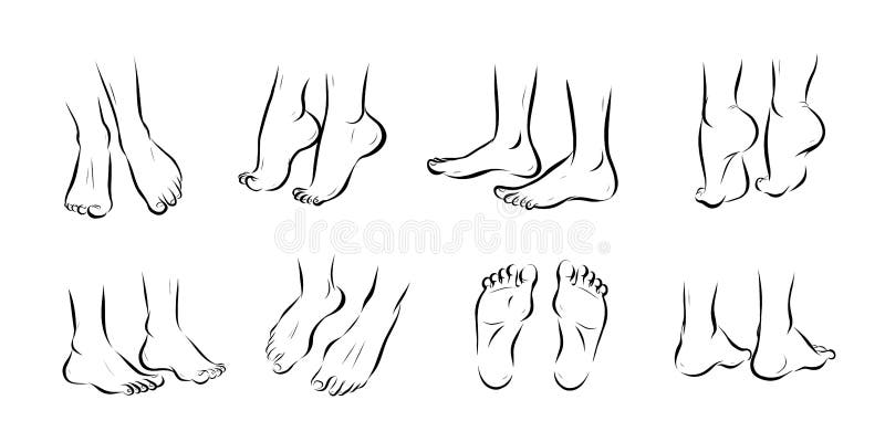 Collection of Bare Human Man and Woman Feet Pairs Arranged in Different Poses Isolated on White Background. Stock Vector - Illustration of isolated, back: 191770396 Collection of Bare Human Man and Woman Feet Pairs Arranged in Different Poses Isolated on White Background. Stock Vector - Illustration of isolated, back: 191770396
