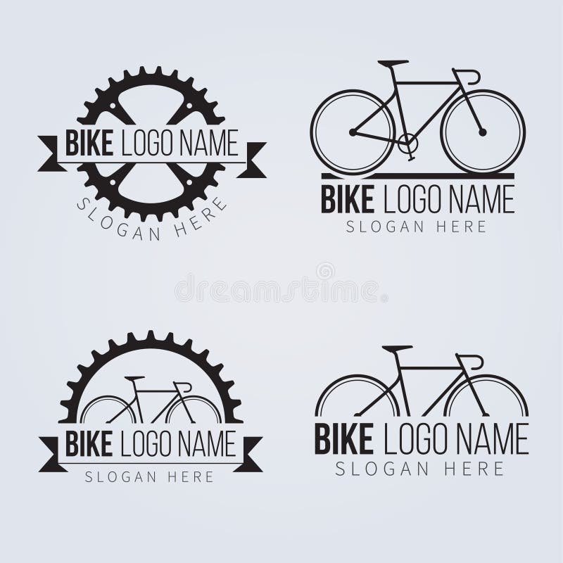 Collection of Bicycle Logos Vector Stock Vector Illustration of club