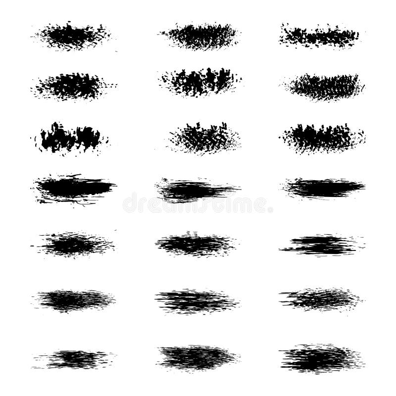 Premium Vector  A set of black brush strokes with a brush stroke