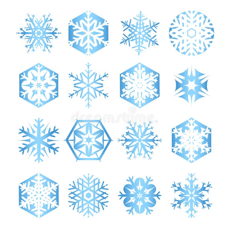 Printable Blue Snowflakes Printable Blue Snowflakes