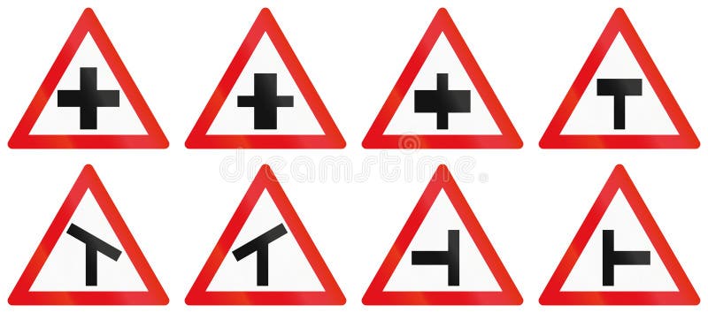 Collection of Botswana Road Signs Stock Illustration - Illustration of ...